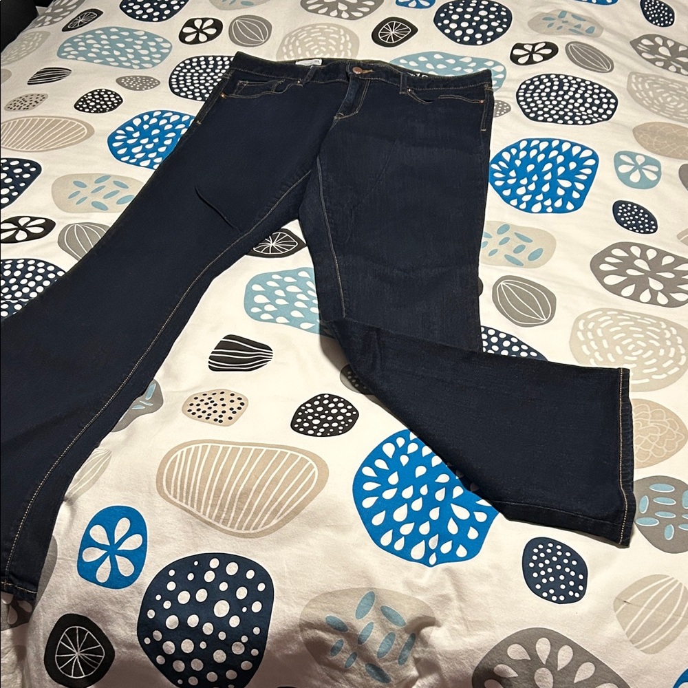 Gap 31L Curvy Dark Blue Denim Jeans. Bootcut